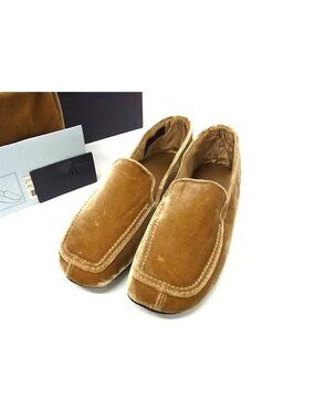 Prada Velour Room Shoes Slippers Brown
